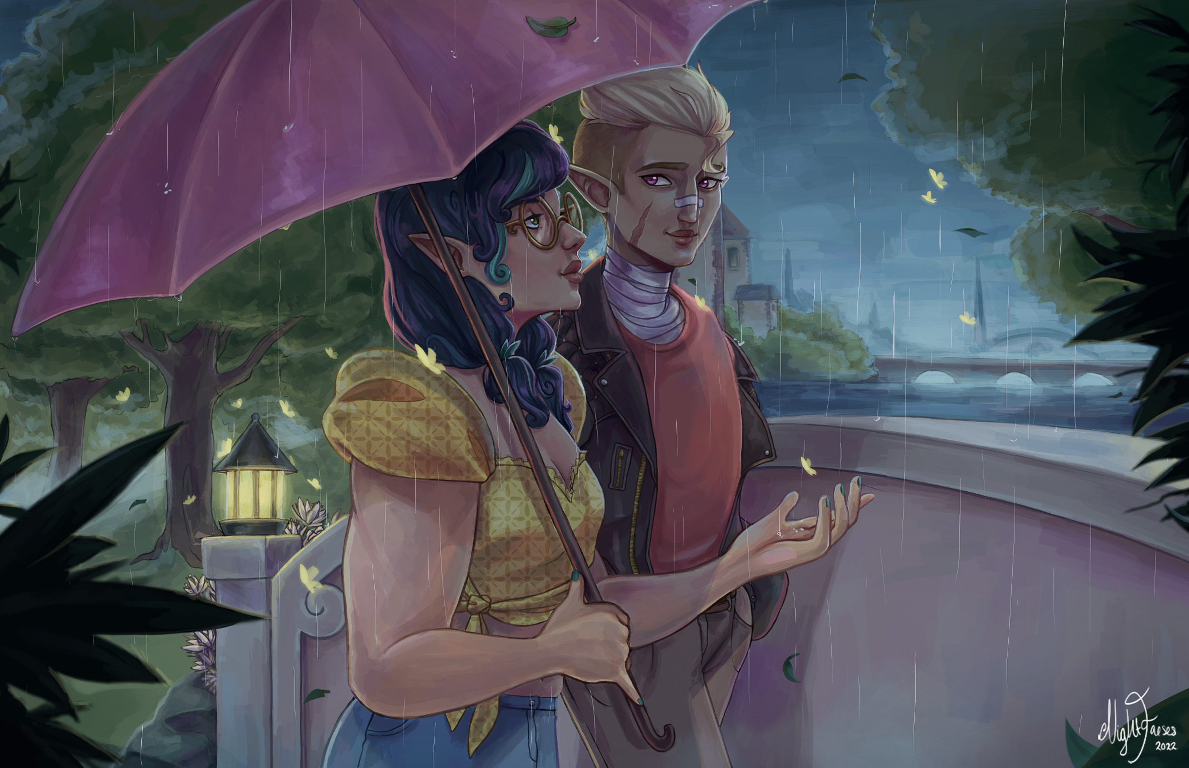 Huntlow Rain Walk Nightfaeses